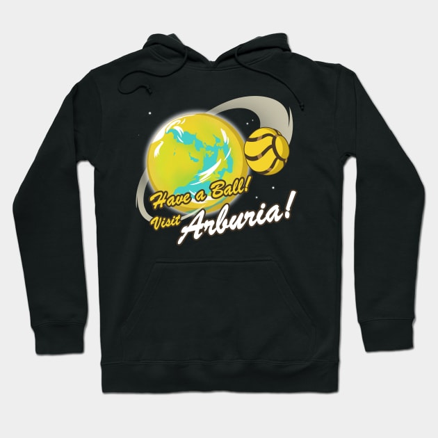 Ball Alien Planet Vacation Hoodie by Obsessor